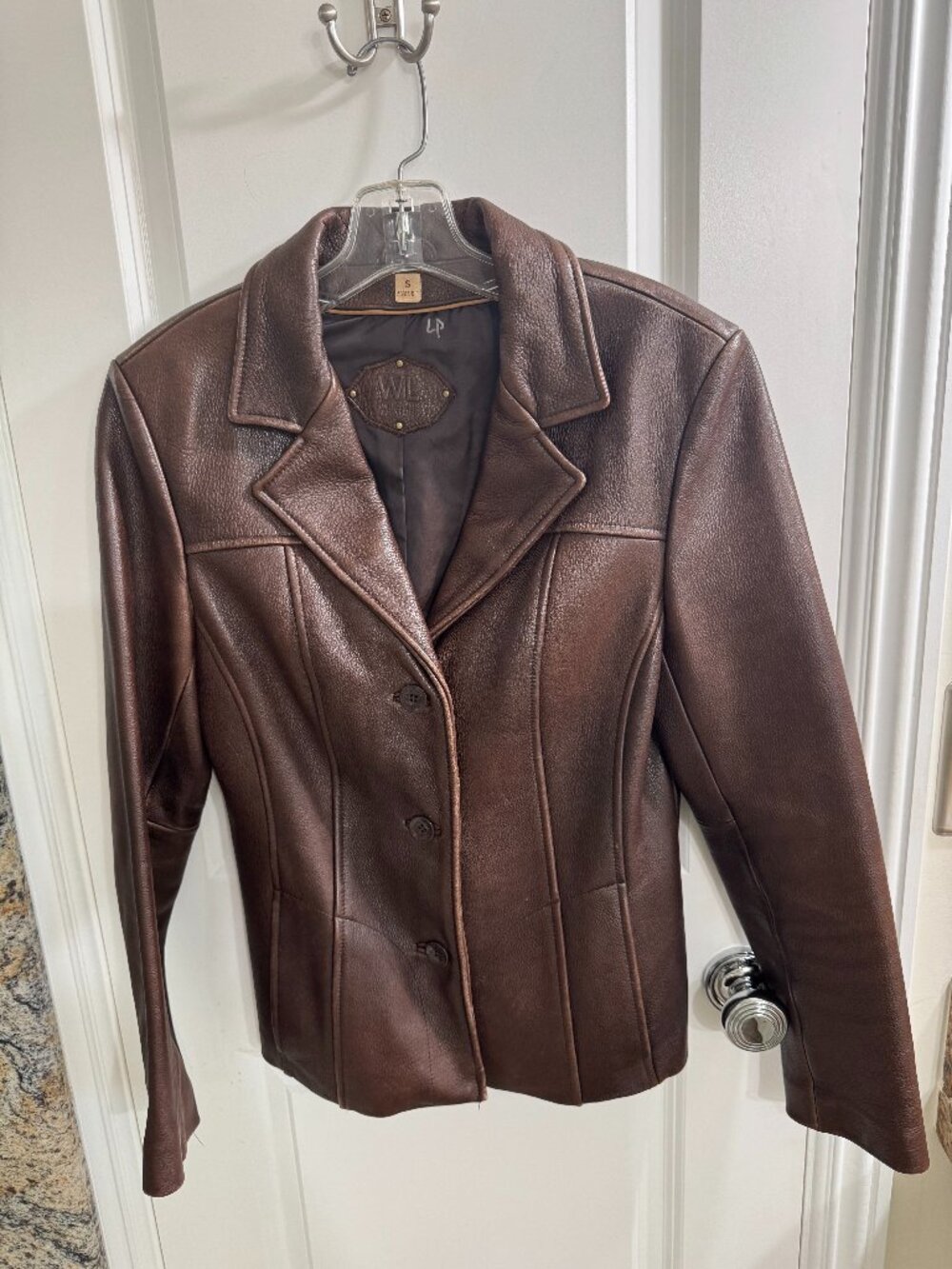 Wilson Vintage Brown Leather Jacket, size S